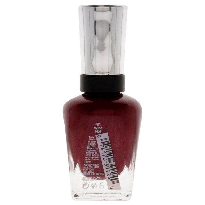 Complete Salon Manicure - 411 Wine Not by Sally Hansen for Women - 0.5 oz Nail Polish, NA, alternate image number null
