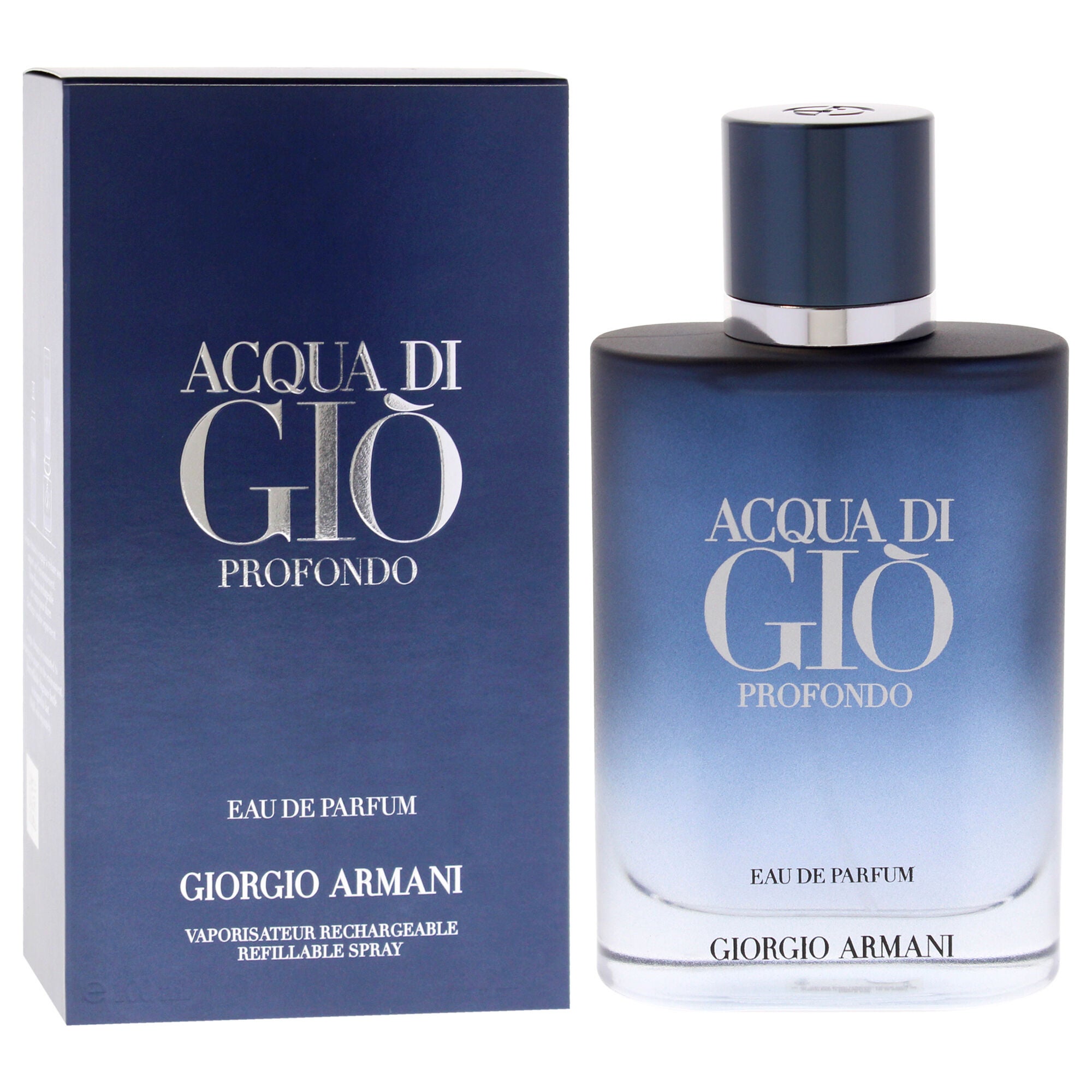 Acqua Di Gio Profondo by Giorgio Armani for Men - 3.3 oz EDP Spray, Clear, alternate image number 2