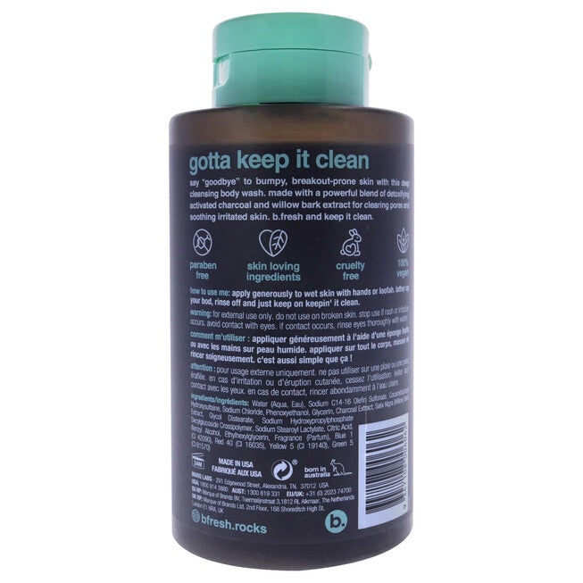 Keepin It Clean Detox Body Wash by B.Fresh for Unisex - 16 oz Body Wash, See Description, alternate image number 2