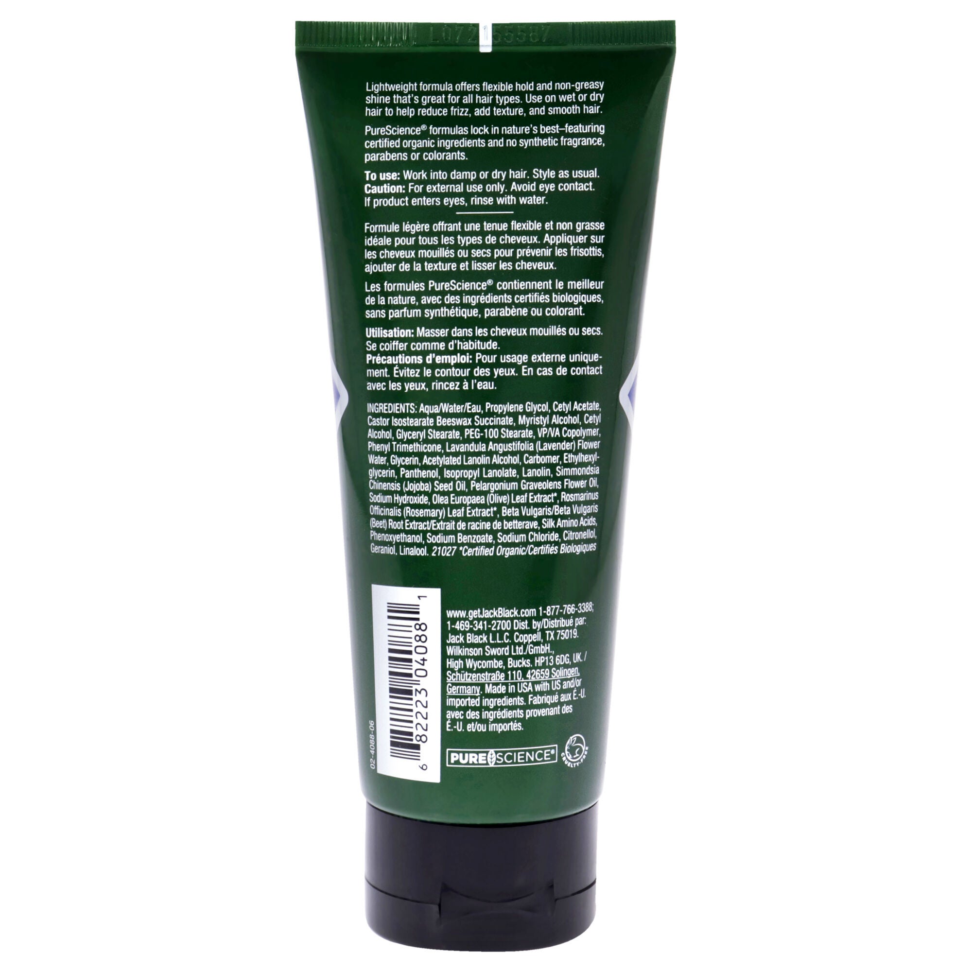 Sleek Finish Texture Cream by Jack Black for Men - 3.4 oz Texturizer, , alternate image number 3