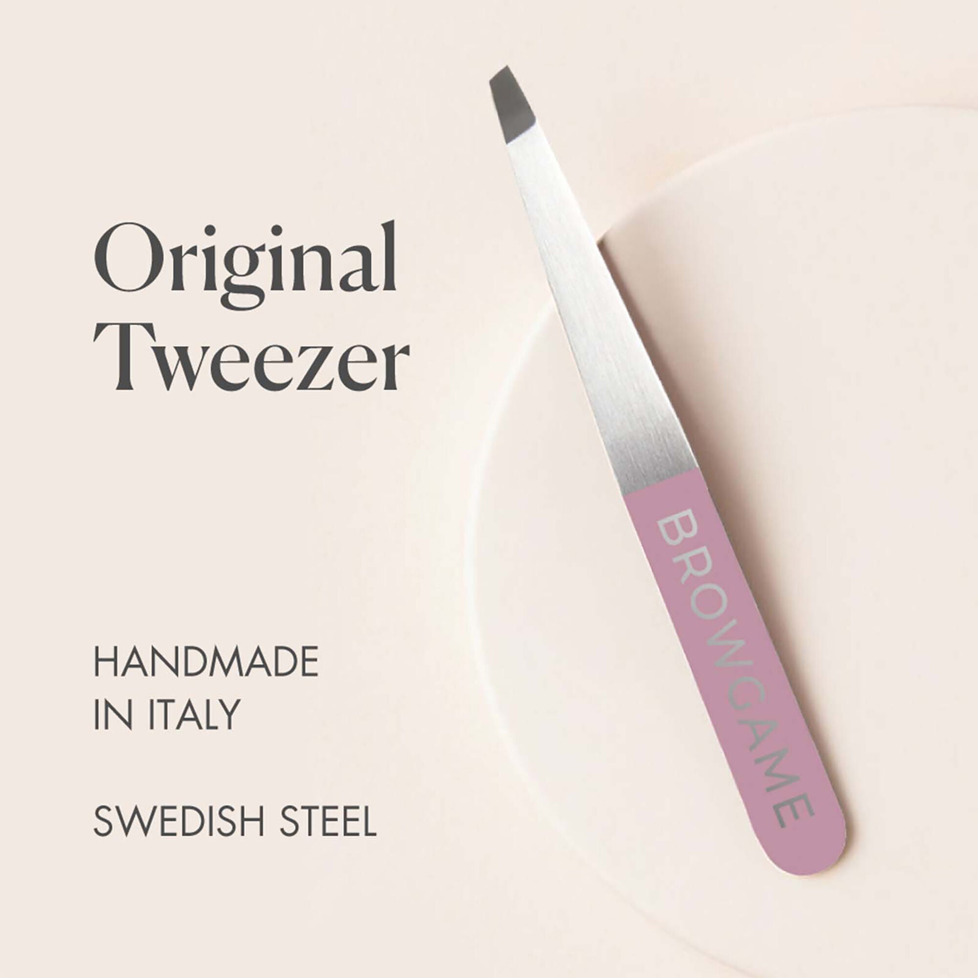 Original Slanted Tweezer - Pink by Browgame for Unisex - 1 Pc Tweezer, See Description, alternate image number 4