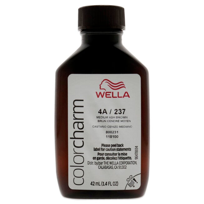 Color Charm Permanent Liquid Hair Color - 237 4A Medium Ash Brown by Wella for Unisex - 1.42 oz Hair Color, NA, alternate image number null