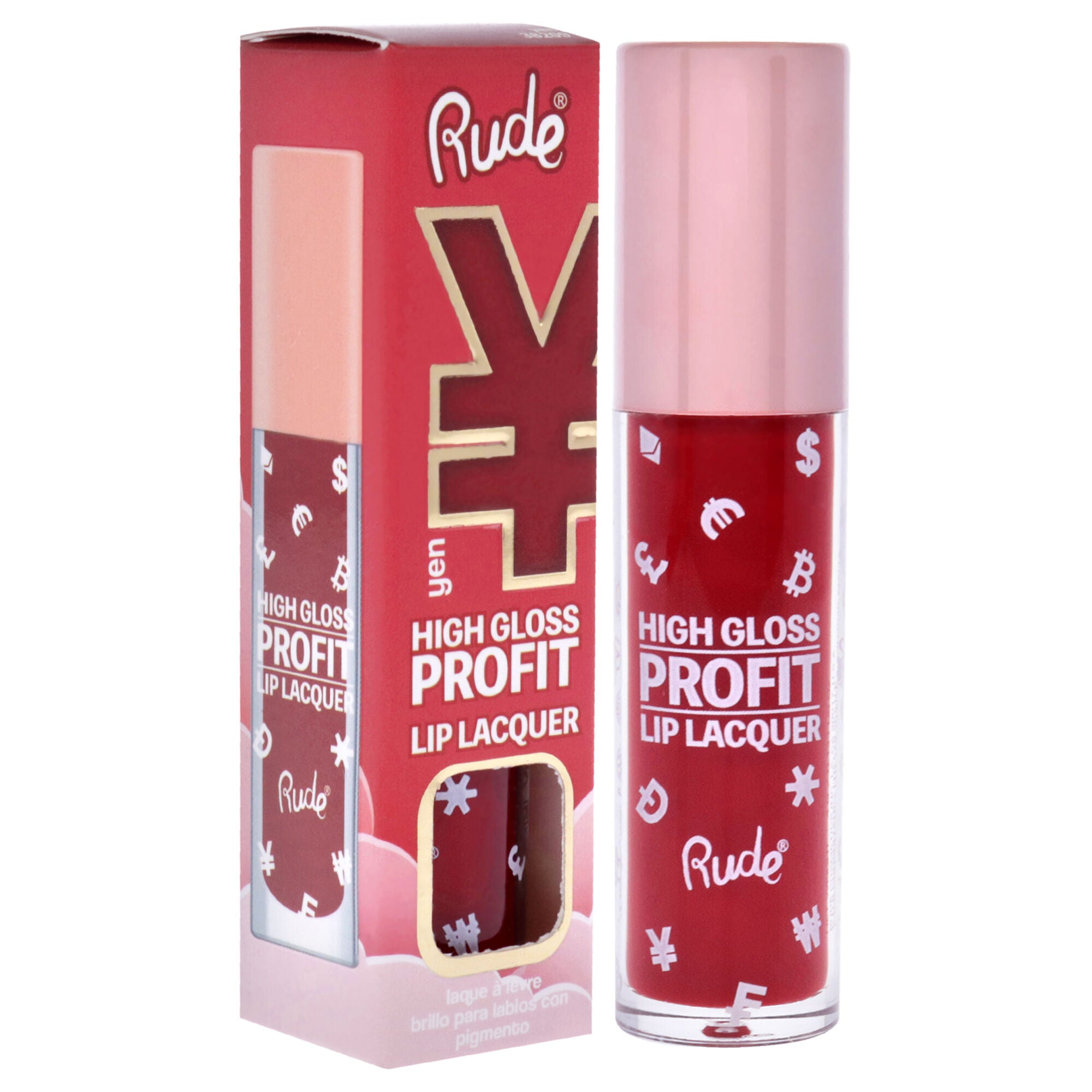 High Gloss Profit Lip Lacquer - Yen by Rude Cosmetics for Women - 0.141 oz Lip Gloss, See Description, alternate image number 2