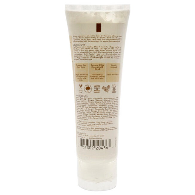 100% Virgin Coconut Oil Daily Hydration Milk Mask by Shea Moisture for Unisex - 4 oz Mask, NA, alternate image number null