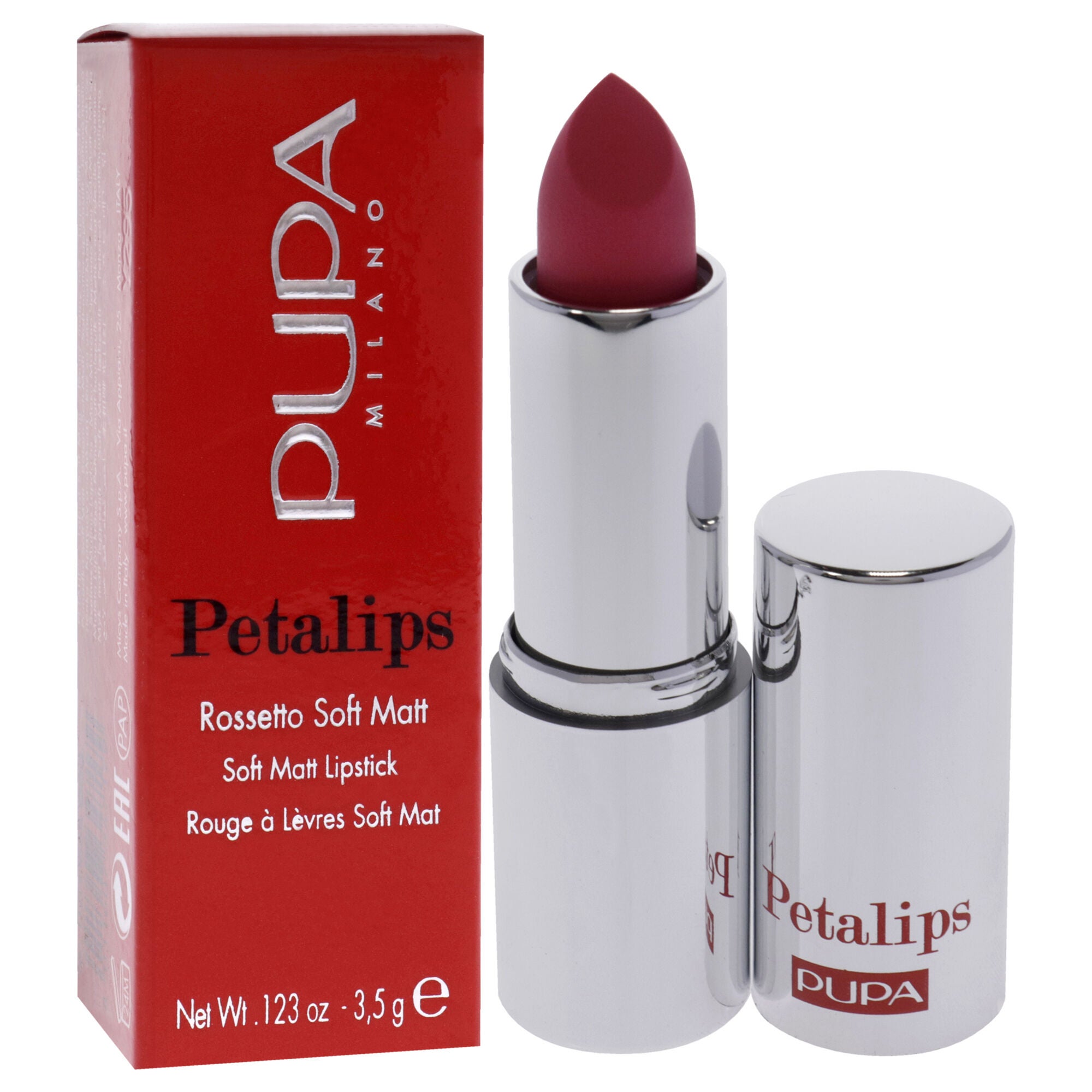 Petalips Soft Matt Lipstick - 005 Elegant Camellia by Pupa Milano for Women - 0.123 oz Lipstick, See Description, alternate image number 1