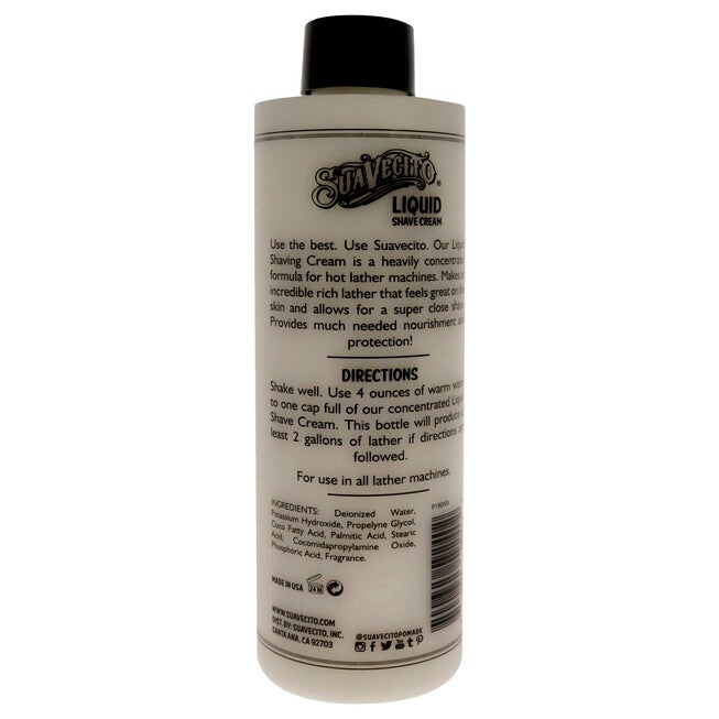 Liquid Shave Cream by Suavecito for Men - 8 oz Shave Cream, See Description, alternate image number 1