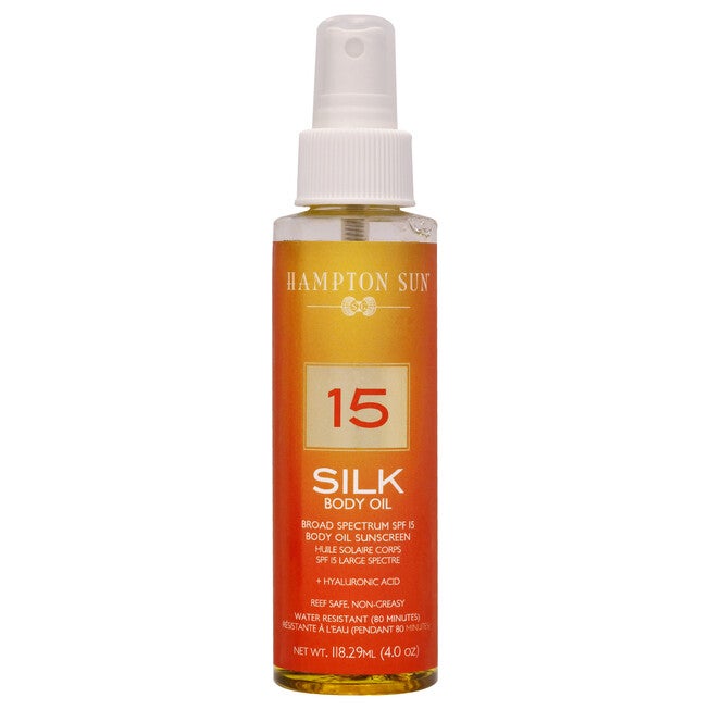 Silk Body Oil SPF 15 by Hampton Sun for Unisex - 4 oz Oil, NA, hi-res image number null