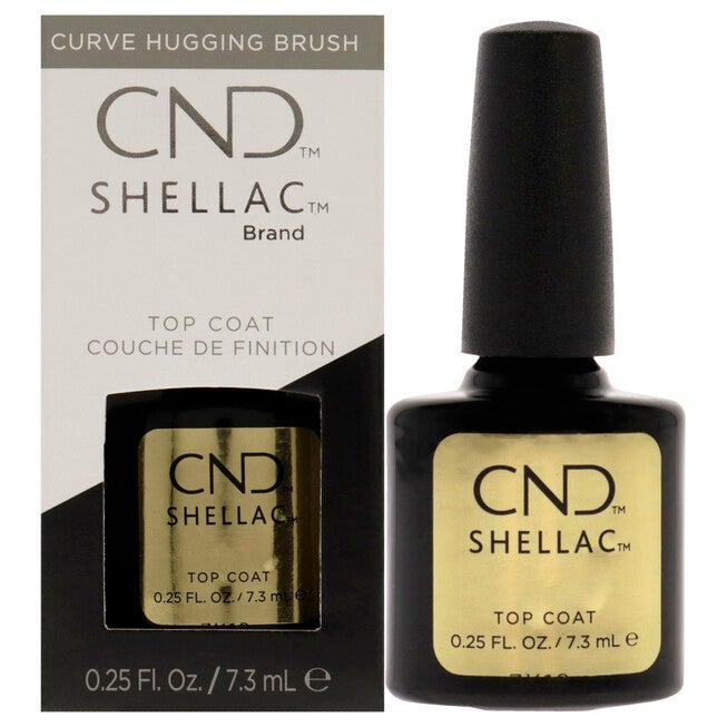 Shellac Nail Color - Original Top Coat by CND for Women - 0.25 oz Nail ...