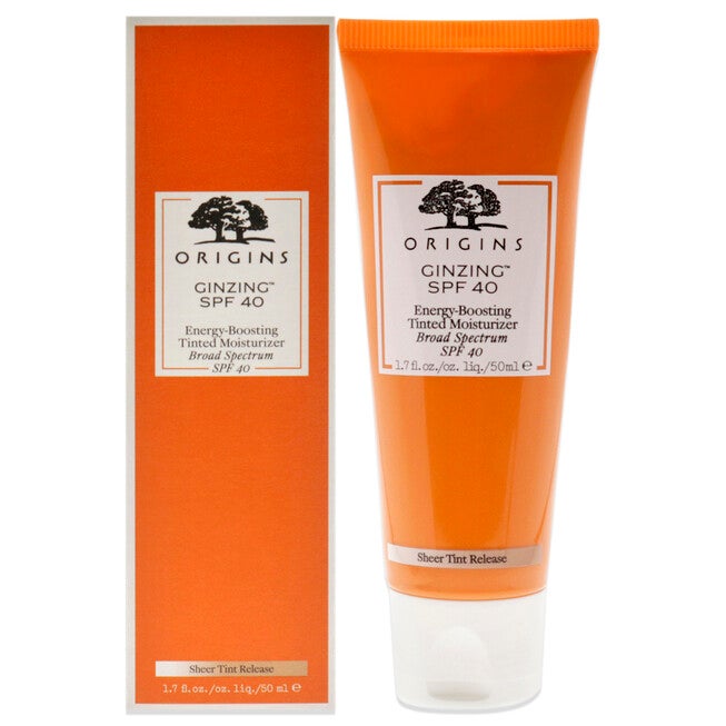 Ginzing Energy-Boosting Tinted Moisturizer SPF 40 by Origins for Unisex - 1.7 oz Sunscreen, See Description, hi-res image number 0