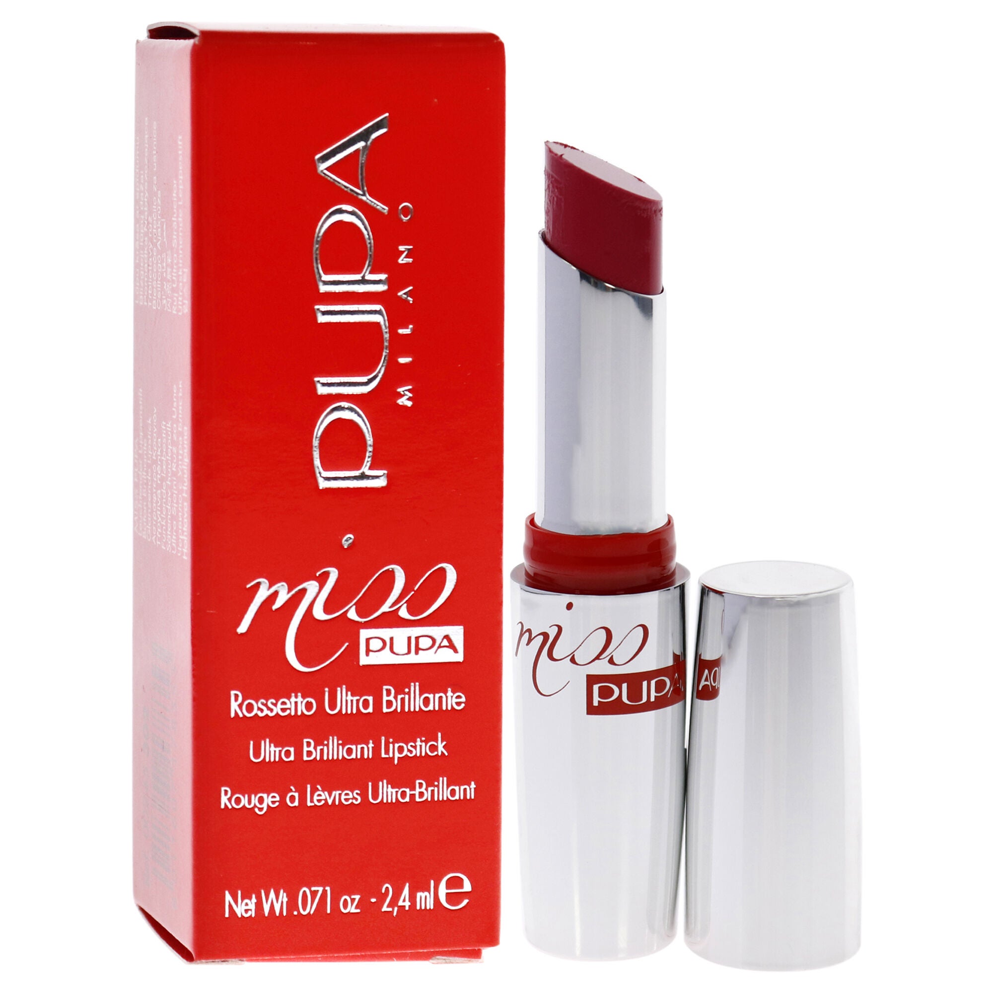Miss Pupa Ultra Brilliant Lipstick - 302 Party Pink by Pupa Milano for Women - 0.071 oz Lipstick, See Description, alternate image number 1