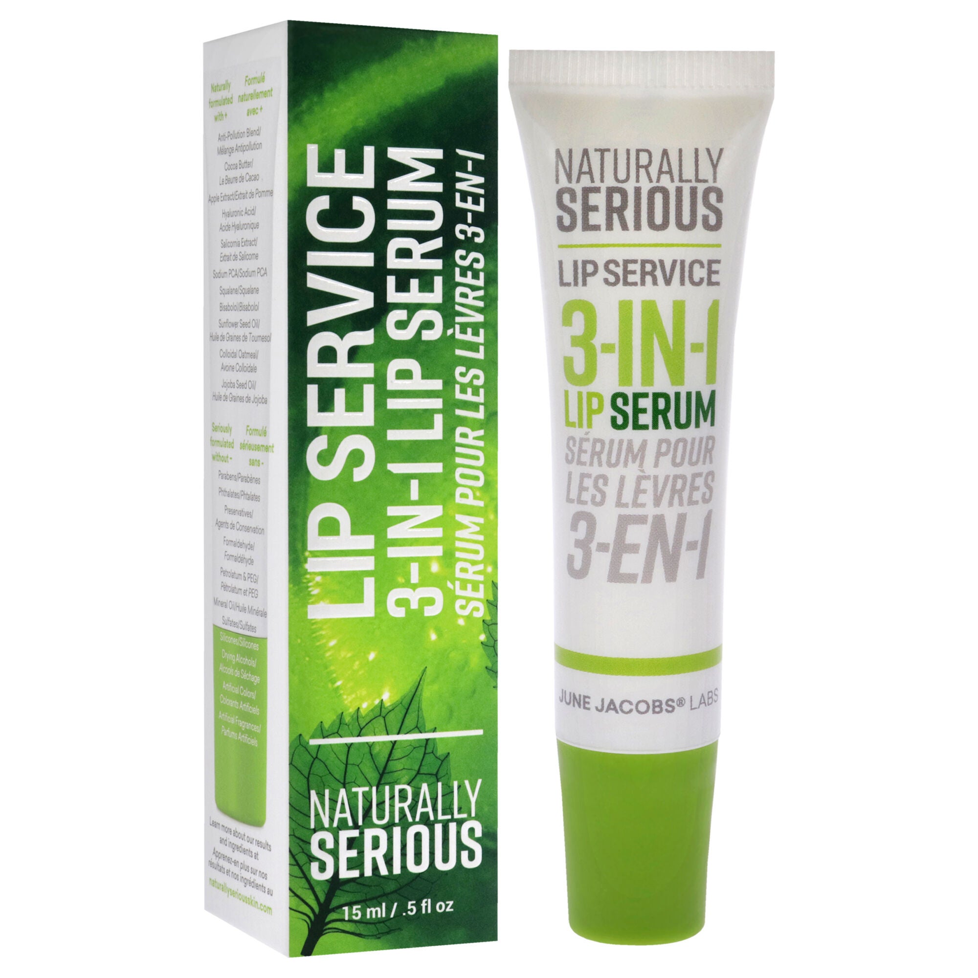 Lip Service 3-In-1 Lip Serum by Naturally Serious for Unisex - 0.5 oz Serum, See Description, alternate image number 1
