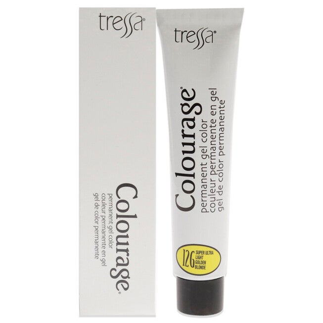 Colourage Permanent Gel Color - 12G Super Ultra Light Golden Blonde by Tressa for Unisex - 2 oz Hair Color, NA, hi-res image number null
