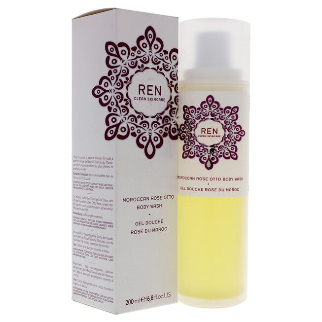 Moroccan Rose Otto Body Wash by REN for Unisex - 6.8 oz Body Wash, , alternate image number null
