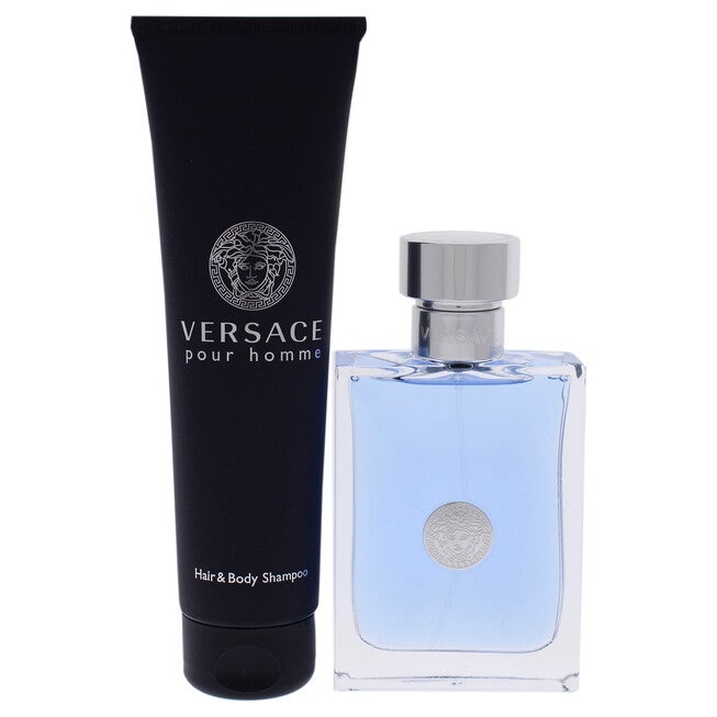 Versace Pour Homme by Versace for Men - 2 Pc Gift Set 3.4oz EDT Spray, 5.0oz Hair and Body Shampoo, NA, alternate image number null