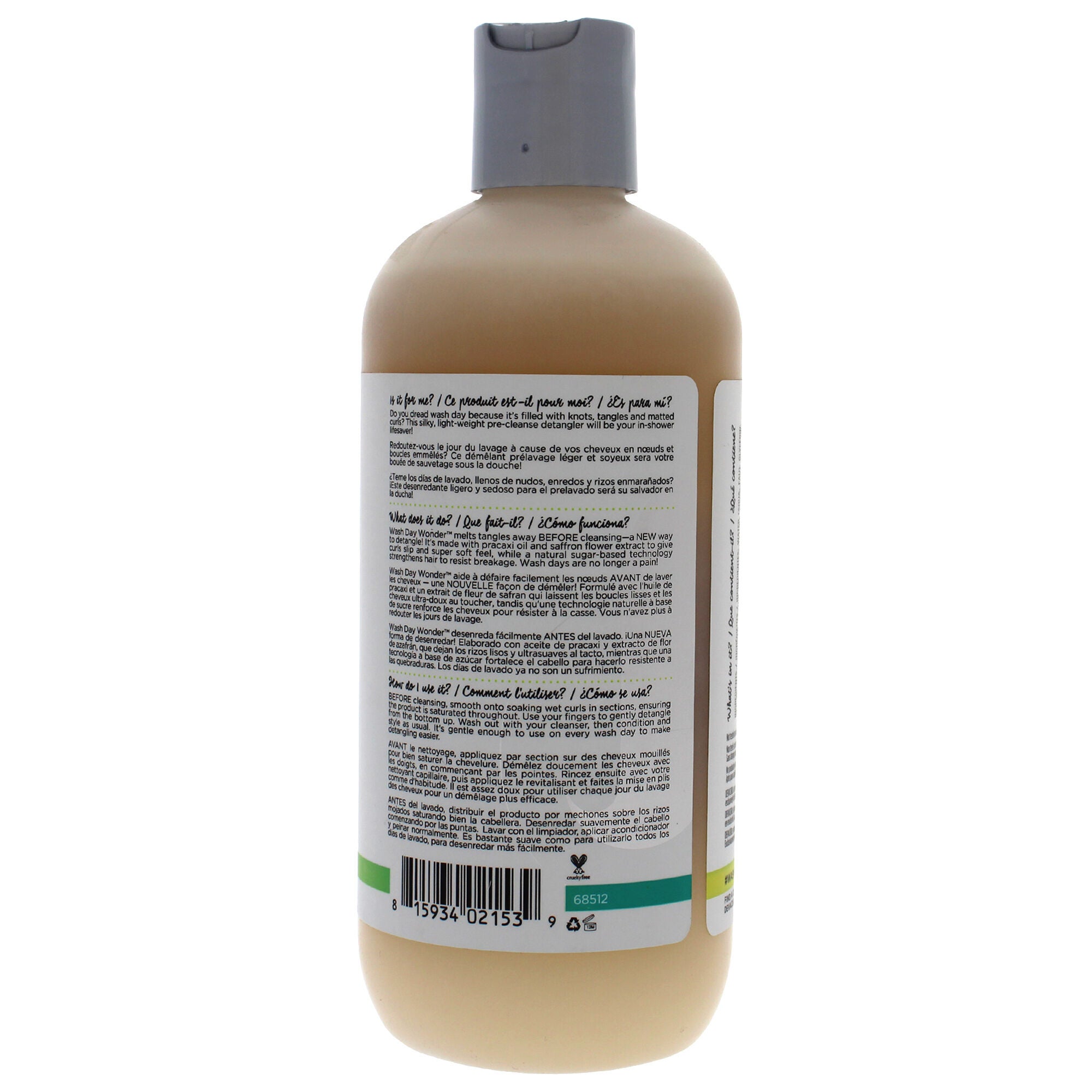 Wash Day Wonder Pre-Cleanse Slip Detangler by DevaCurl for Unisex - 12 oz Detangler, See Description, alternate image number 1