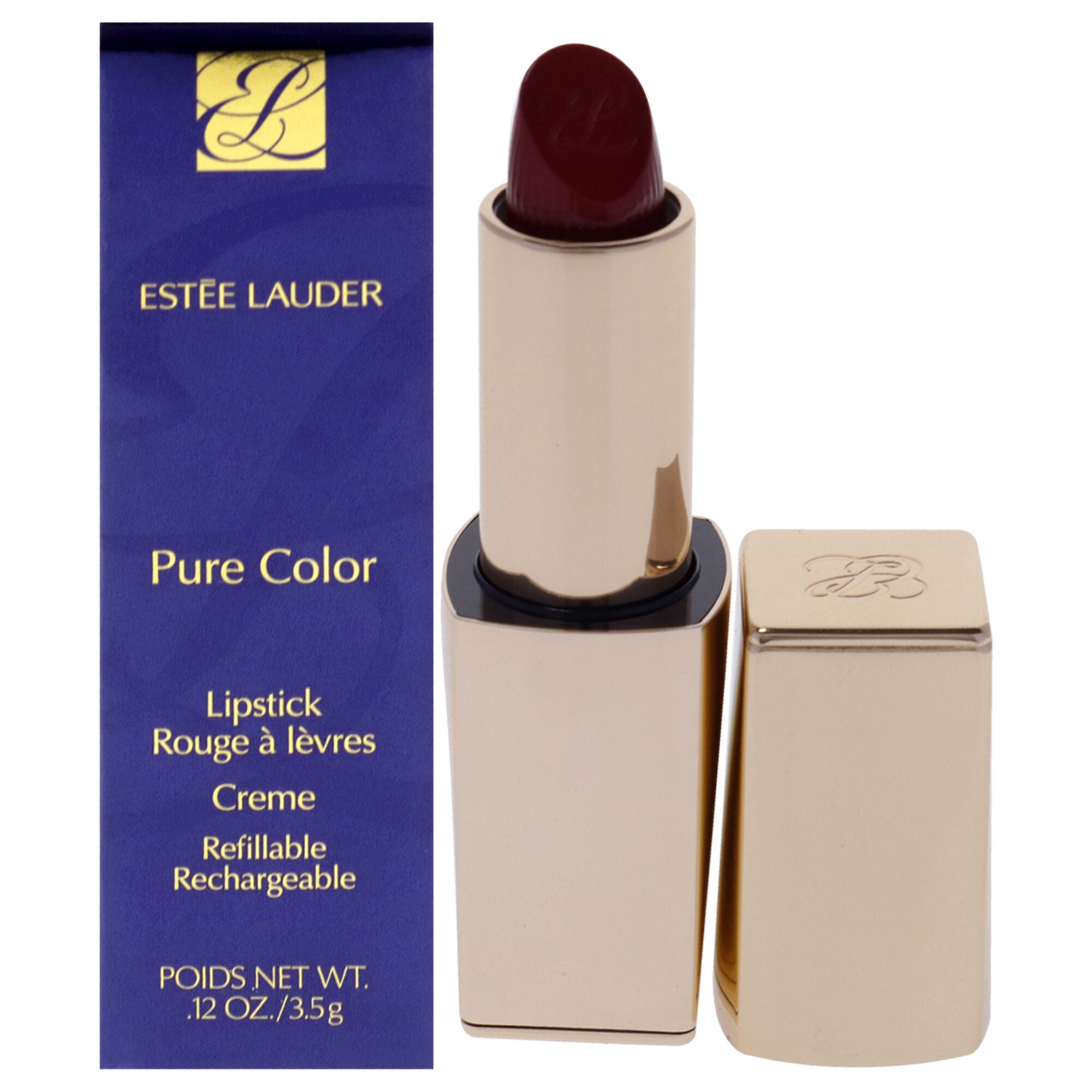 Pure Color Creme Lipstick 541 La Noir by Estee Lauder for Women 0.12 oz Lipstick (Refillable