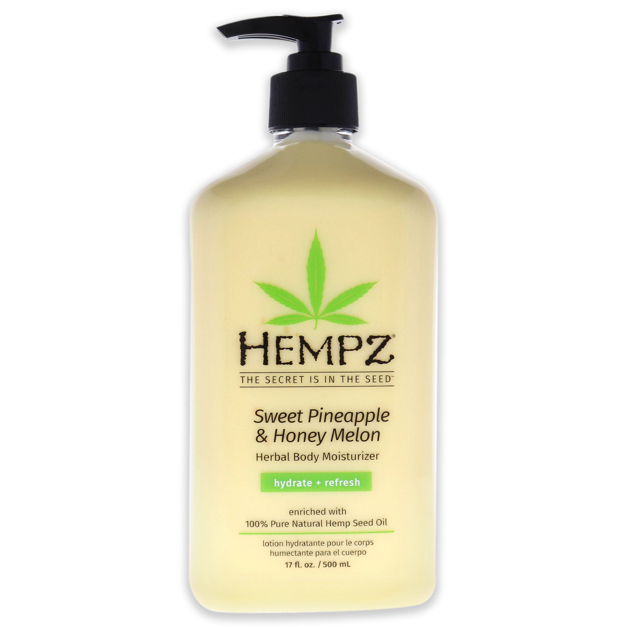 Sweet Pineapple and Honey Melon Herbal Body Moisturizer by Hempz for Unisex - 17 oz Moisturizer, See Description, hi-res image number 0