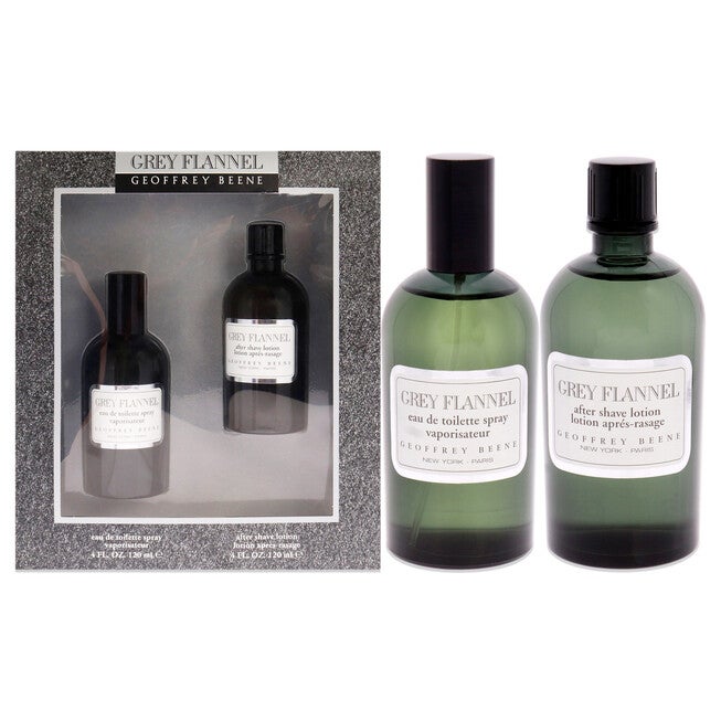 Grey Flannel by Geoffrey Beene for Men - 2 Pc Gift Set 4oz EDT Spray, 4oz After Shave Lotion, NA, hi-res image number null