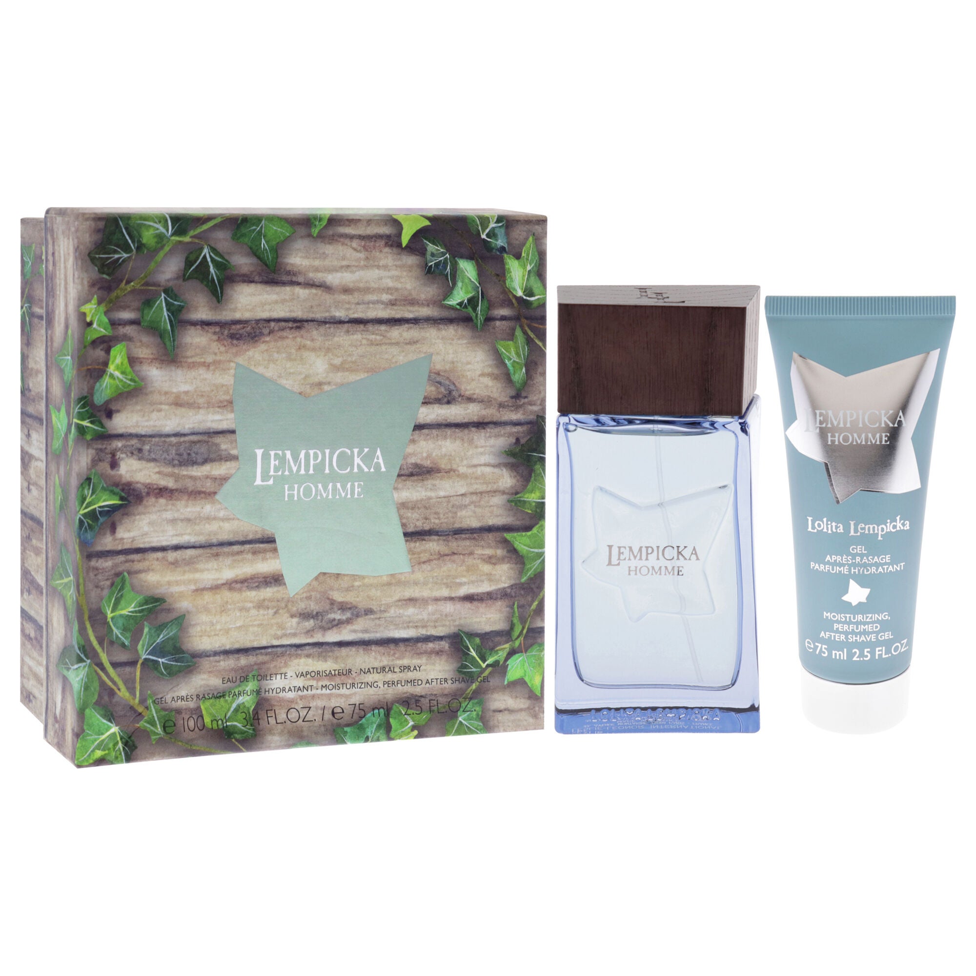 Lempicka Homme Set by Lolita Lempicka for Men - 2 Pc Gift Set 3.4oz EDT Spray, 2.5oz After Shave Gel, See Description, alternate image number 2