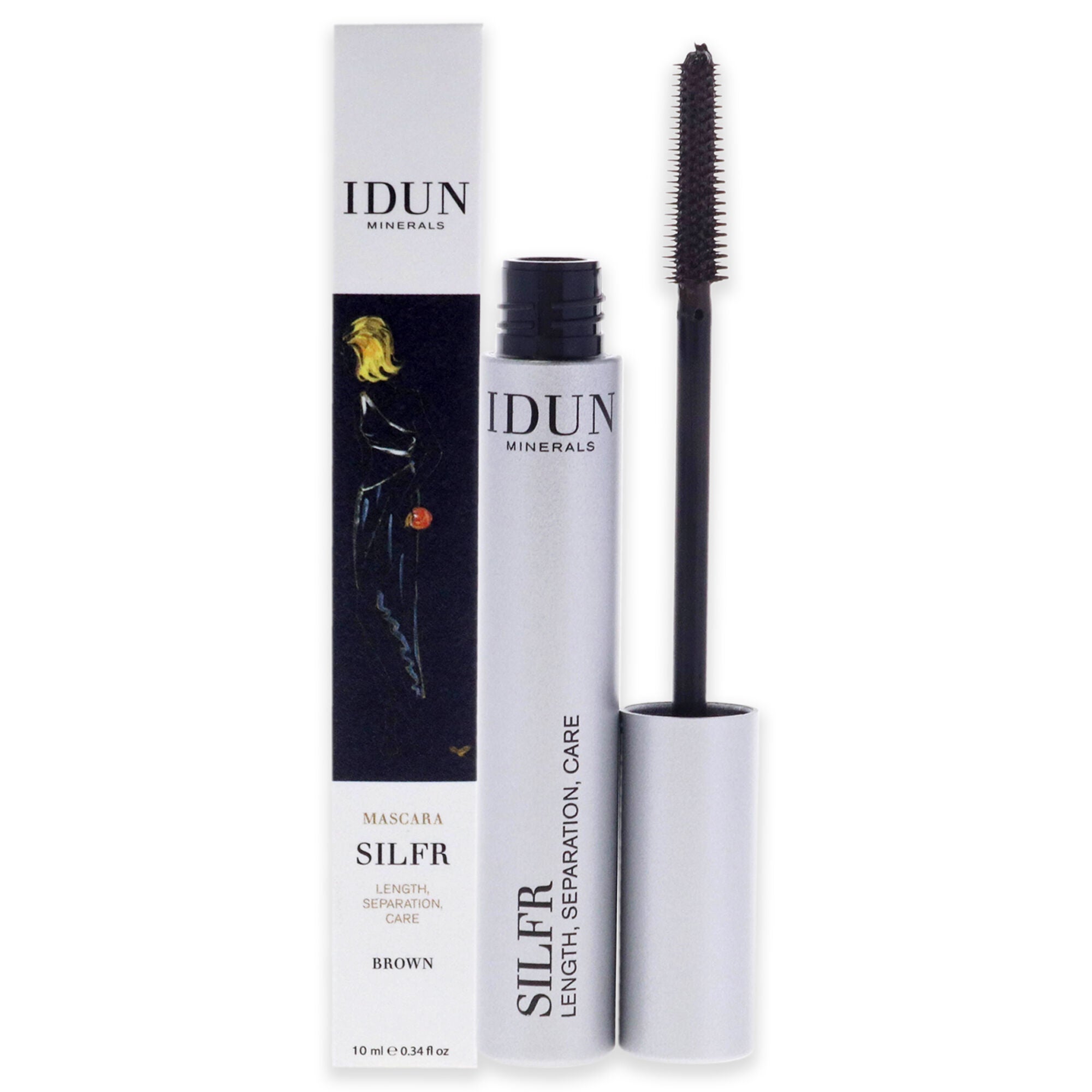 Silfr Lengthening Mascara - 012 Brown by Idun Minerals for Women - 0.34 oz Mascara, See Description, hi-res image number 0