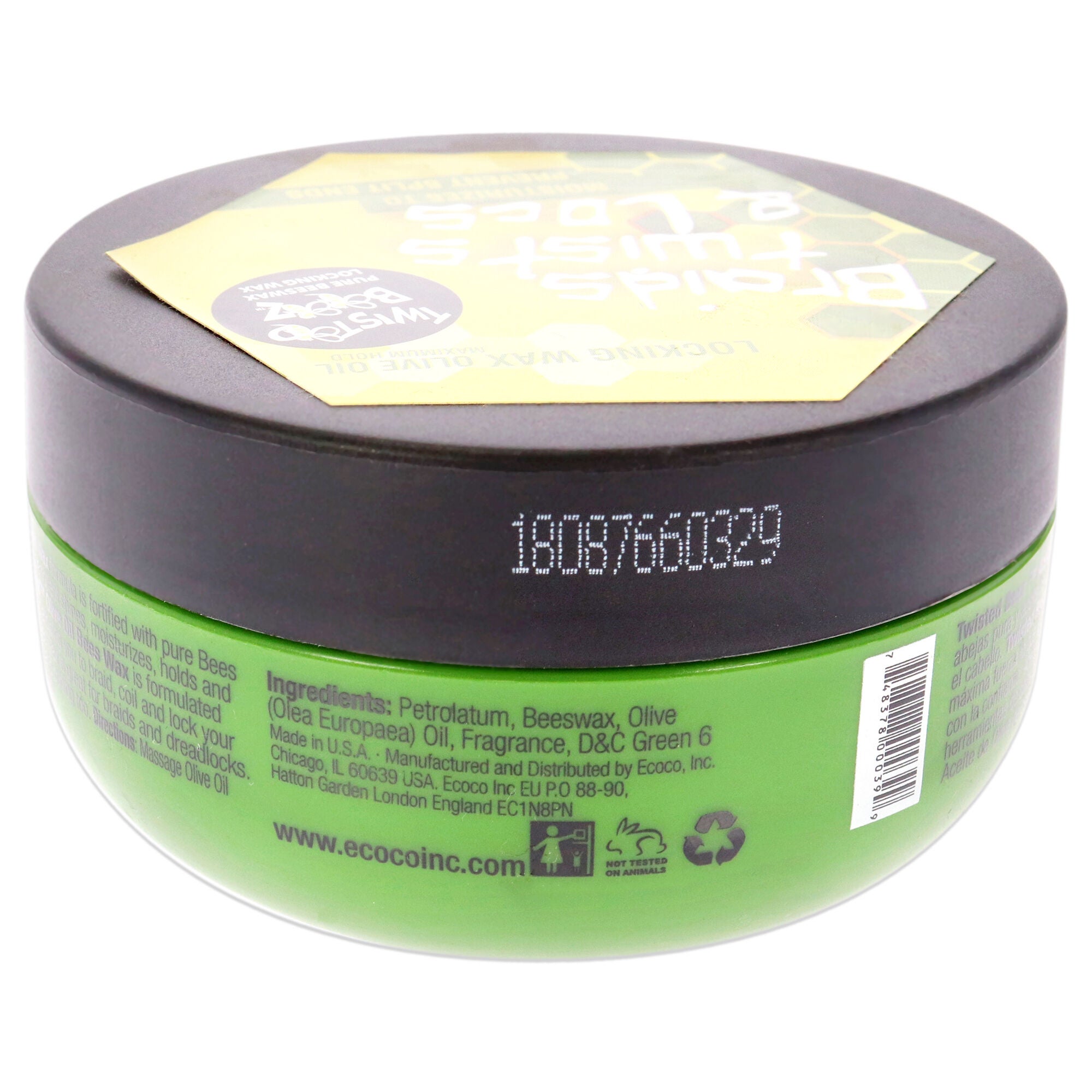Twisted Bees Wax - Olive Oil by Ecoco for Unisex - 6.5 oz Wax, See Description, alternate image number 2