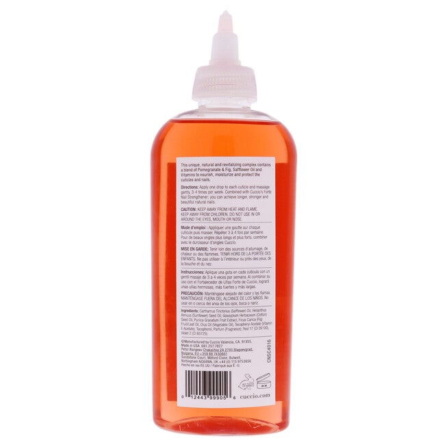 Cuticle Revitalizing Oil - Pomegranate and Fig Manicure by Cuccio Naturale for Unisex - 8 oz Oil, NA, alternate image number null