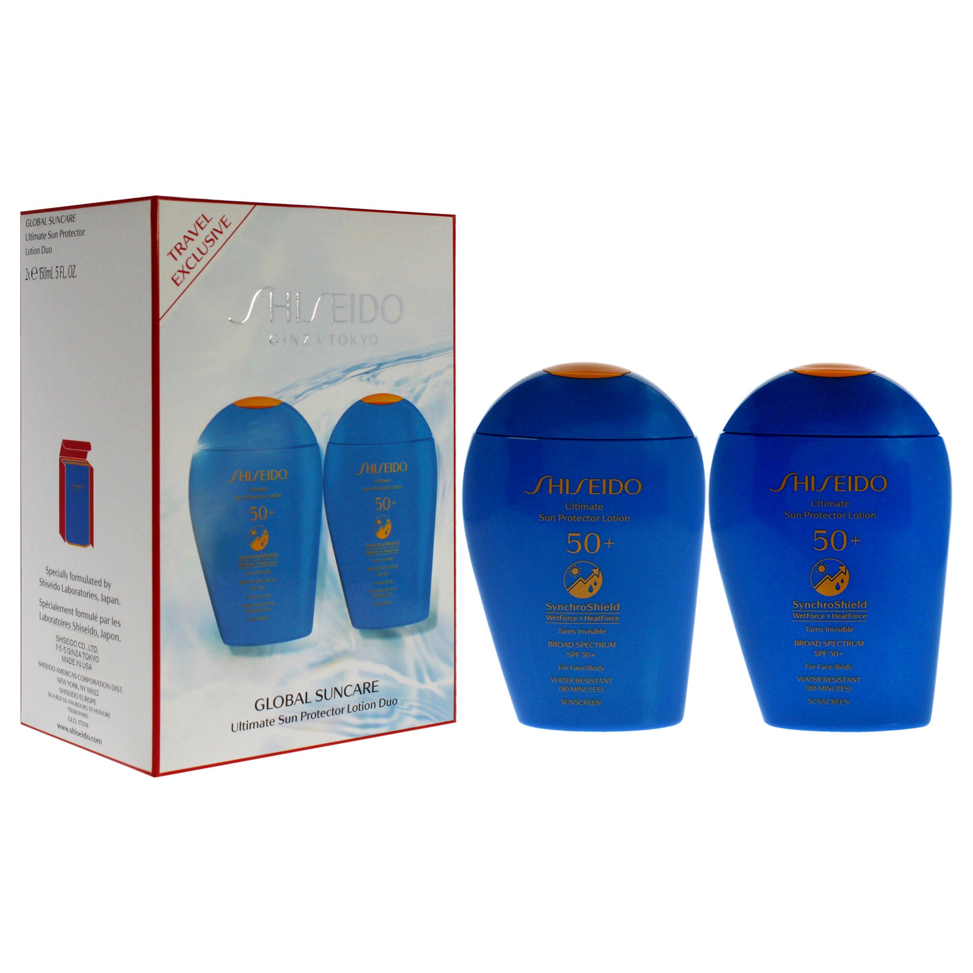 Ultimate Sun Protector Lotion SPF 50 Plus Duo by Shiseido for Women - 2 x 5 oz Lotion, , alternate image number 6