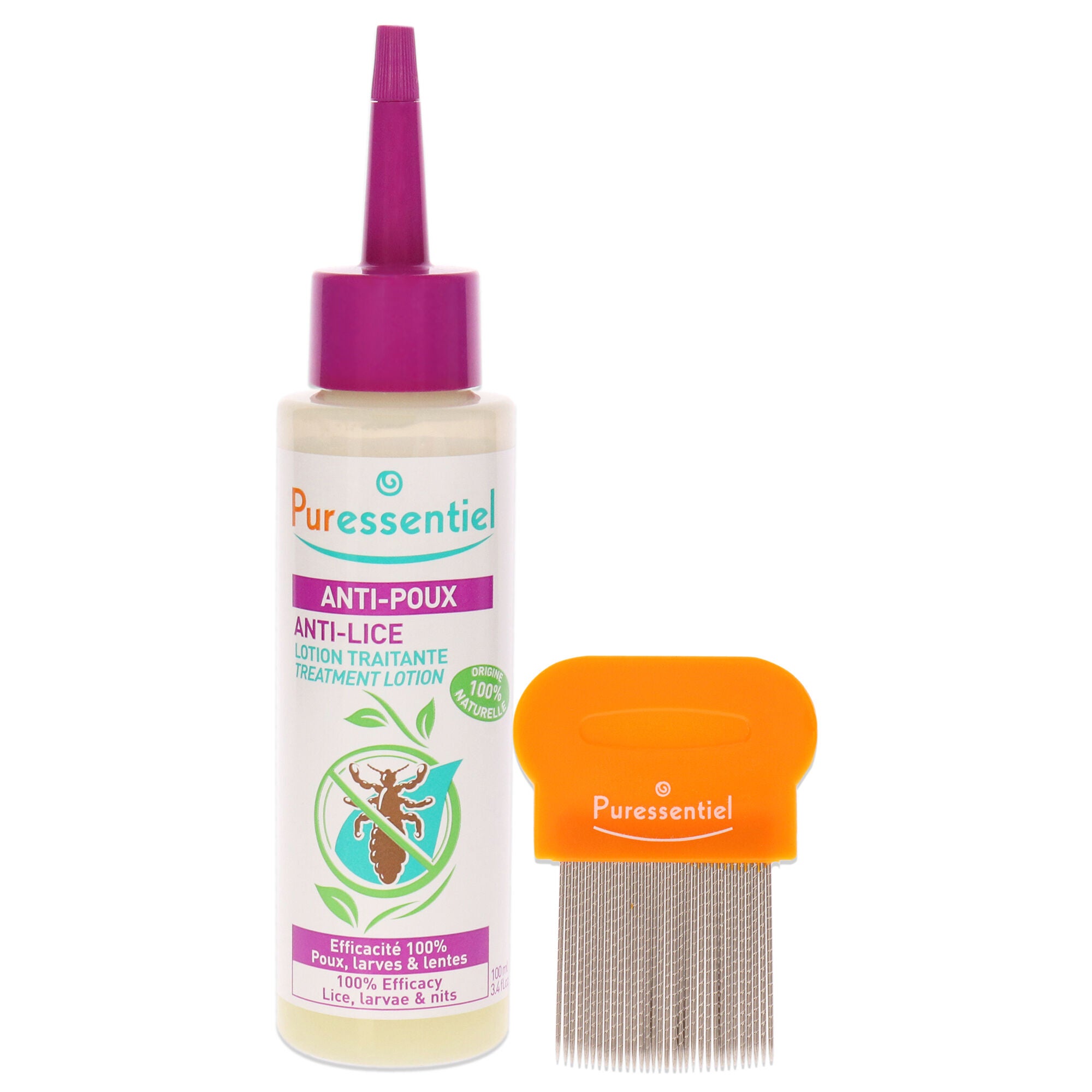 Anti-Lice Treatment Lotion Plus Comb by Puressentiel for Unisex - 3.4 oz Treatment, See Description, alternate image number 4