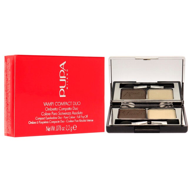 Vamp! Compact Duo Eyeshadow - 008 Cream Taupe by Pupa Milano for Women - 0.078 oz Eye Shadow, , alternate image number null