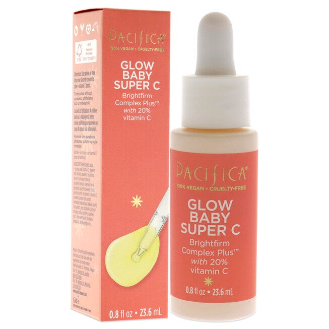 Glow Baby Super C Serum by Pacifica for Unisex - 0.8 oz Serum, , alternate image number 7