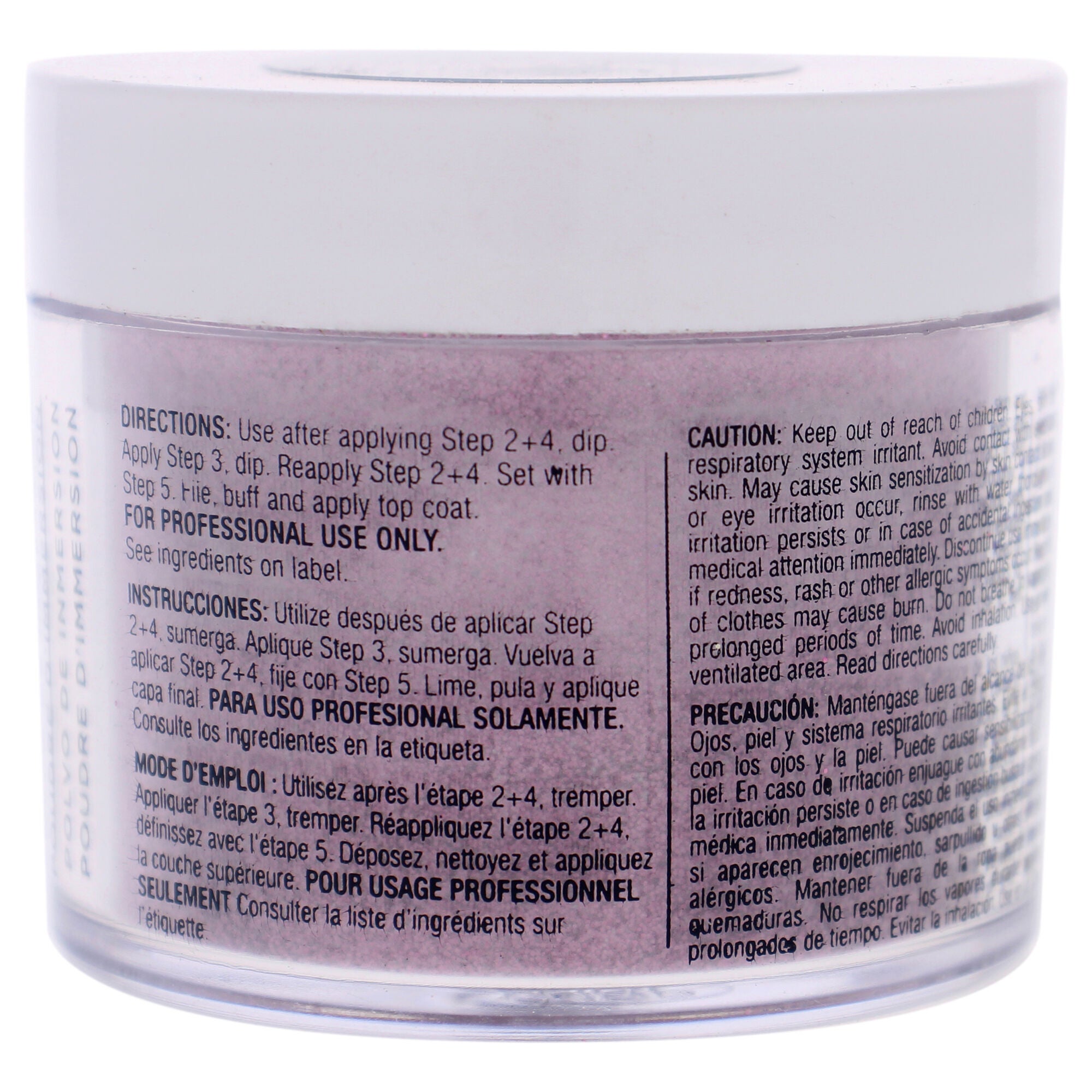 Pro Powder Polish Nail Colour Dip System - Barbie Pink Glitter by Cuccio Colour for Women - 1.6 oz Nail Powder, See Description, alternate image number 2