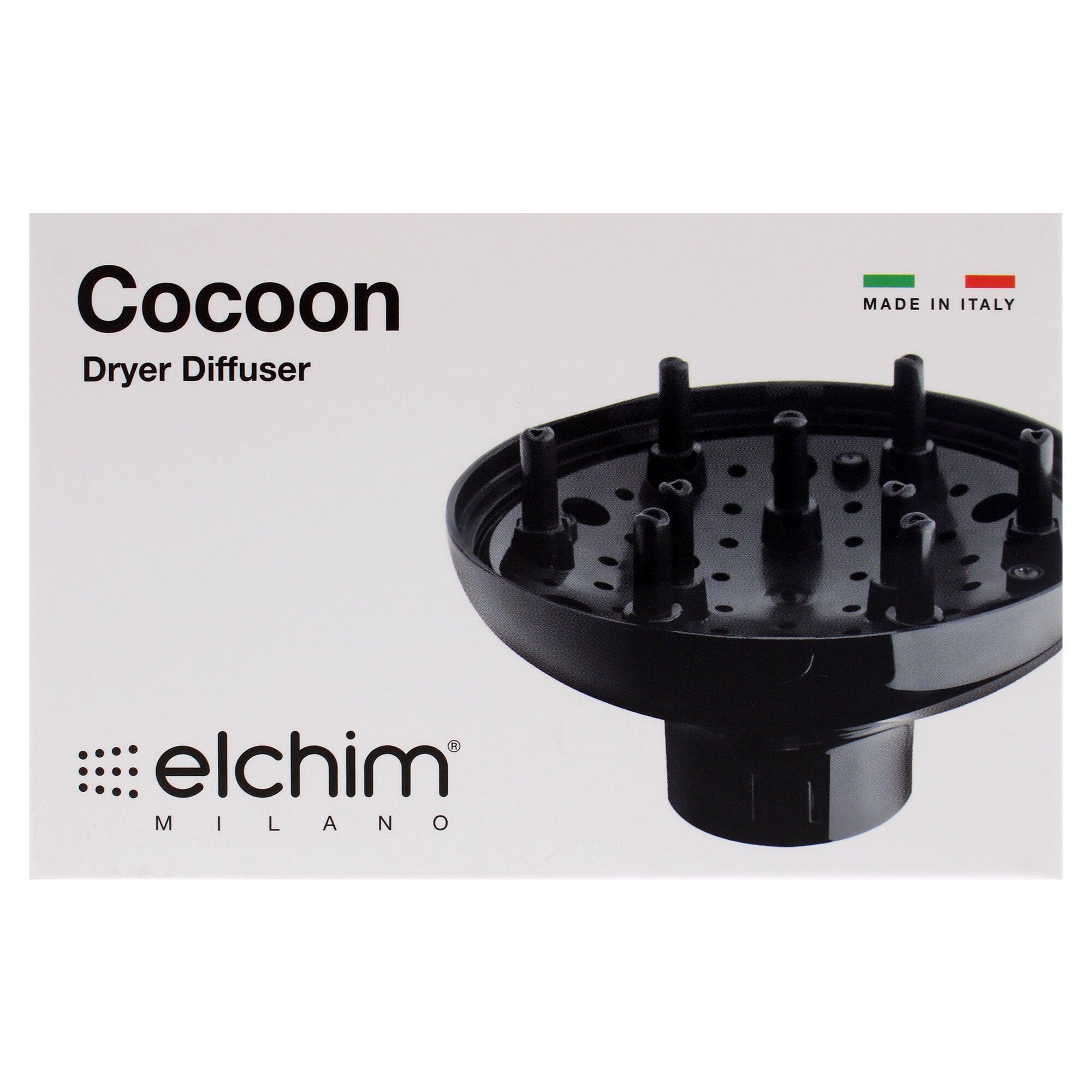 3900 Cocoon Hair Dryer Diffuser by Elchim for Unisex - 1 Pc Diffuser, Black, alternate image number 4