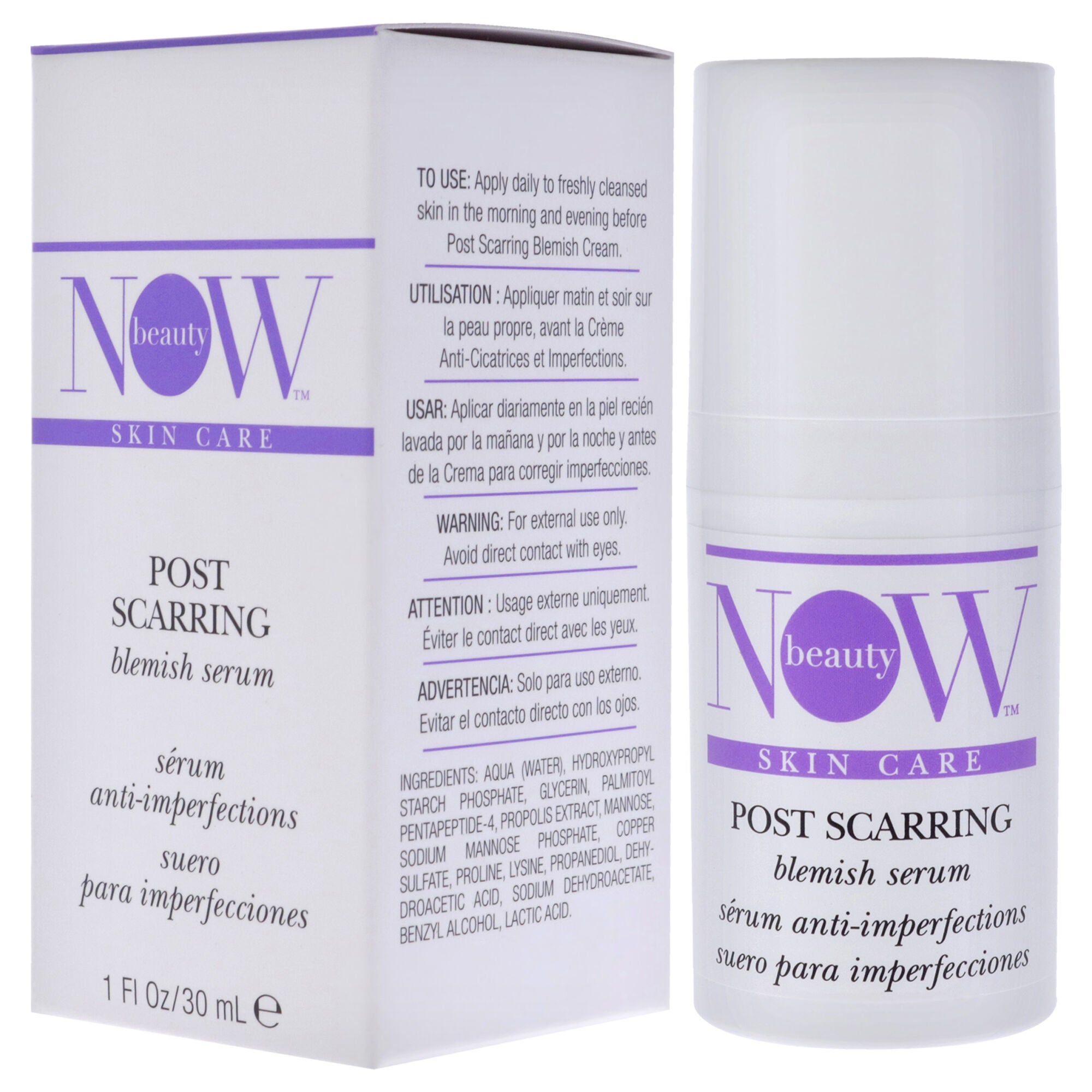 Post Scarring Blemish Serum by NOW Beauty for Unisex - 1 oz Serum, , alternate image number 7