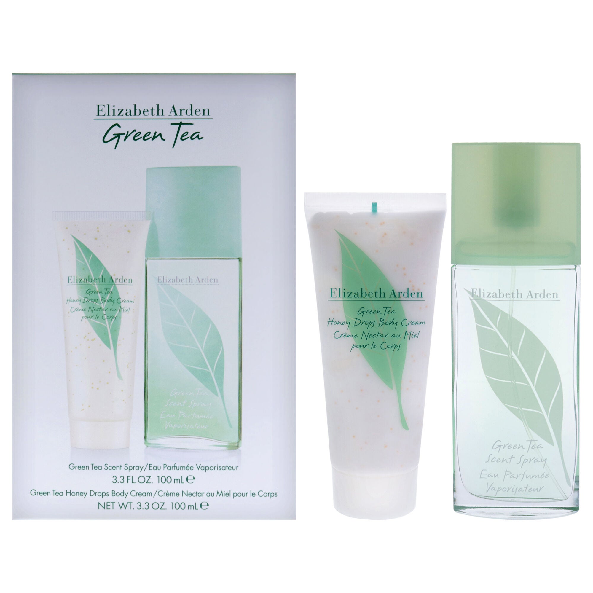 Green Tea by Elizabeth Arden for Women - 2 Pc Gift Set 3.3oz Scent Spray, 3.3oz Body Lotion, See Description, hi-res image number 0