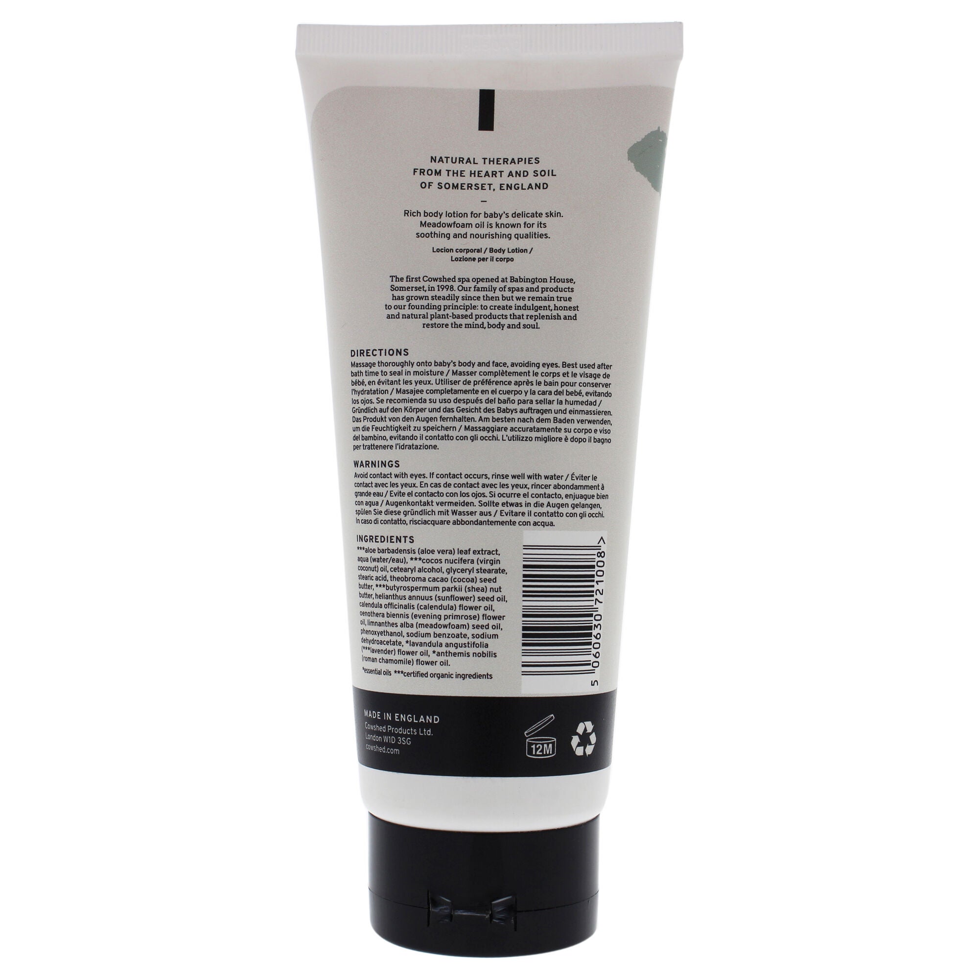 Baby Milky Body Lotion by Cowshed for Unisex - 6.76 oz Body Lotion, See Description, alternate image number 2