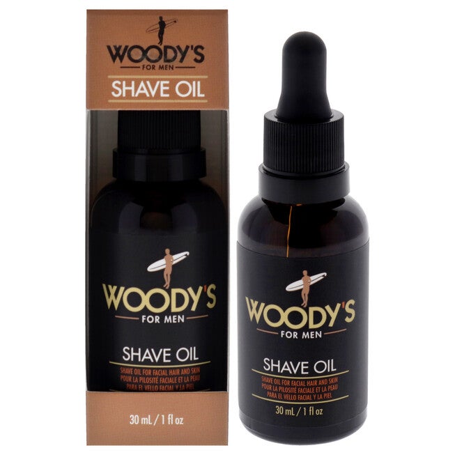 Shave Oil by Woodys for Men - 1 oz Oil, NA, hi-res image number null