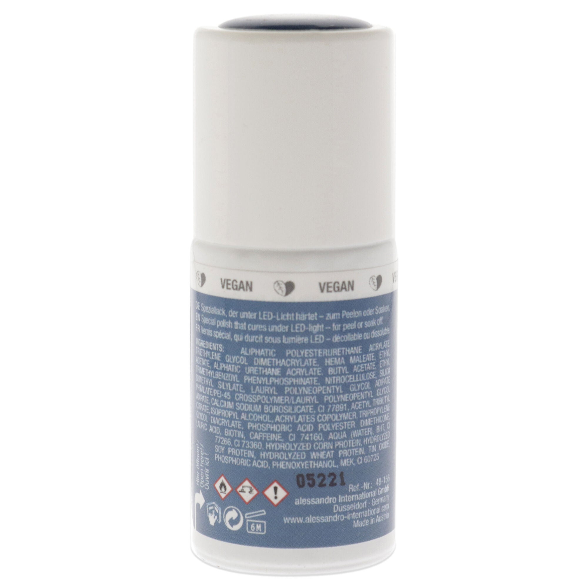 Striplac Peel or Soak Shimmer - 156 Petrol Love by Alessandro for Women - 0.27 oz Nail Polish, See Description, alternate image number 2