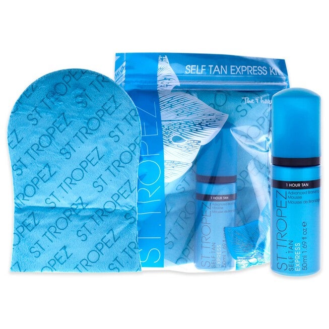 Self Tan Express Kit by St. Tropez for Unisex - 2 Pc 1.69oz Advance Bronzing Mousse, Velvet Luxe Applicator Mitt, , alternate image number null