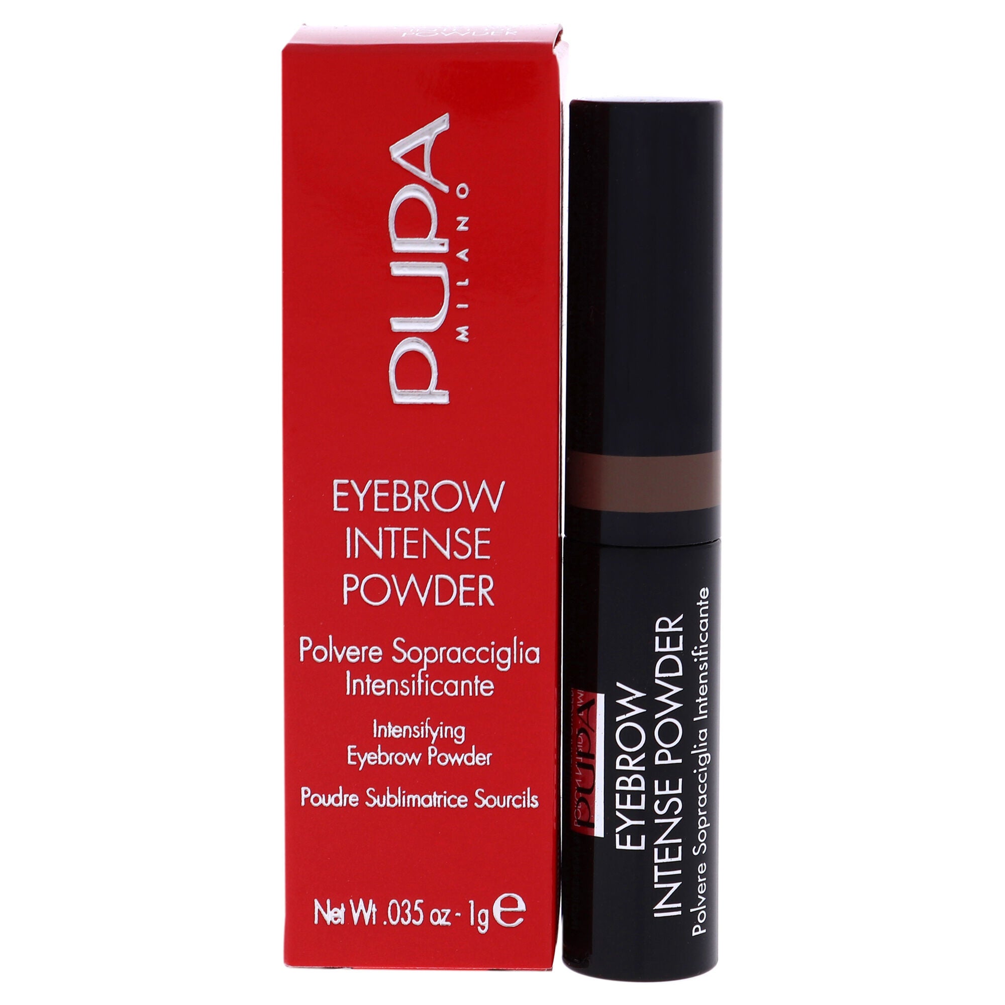 Eyebrow Intense Powder - 002 Brown by Pupa Milano for Women - 0.035 oz Eyebrow, See Description, hi-res image number 0