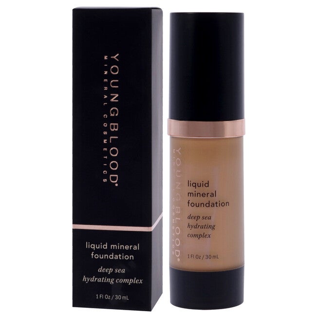 Liquid Mineral Foundation - Nutmeg by Youngblood for Women - 1 oz Foundation, See Description, alternate image number null