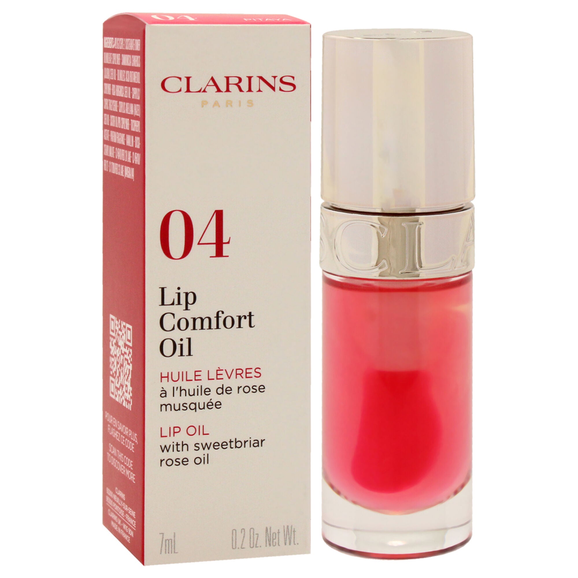 Lip Comfort Oil - 04 Pitaya by Clarins for Women - 0.2 oz Lip Oil, Pink, alternate image number 2