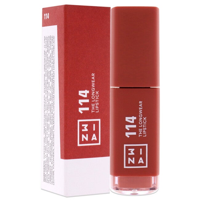 The Longwear Lipstick - 114 Brown by 3INA for Women - 0.20 oz Lipstick, NA, alternate image number null