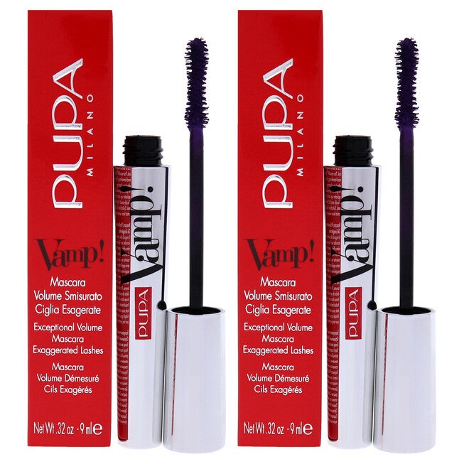 Vamp! Mascara - 400 Amethyst Violet by Pupa Milano for Women - 0.32 oz Mascara - Pack of 2, NA, hi-res image number null