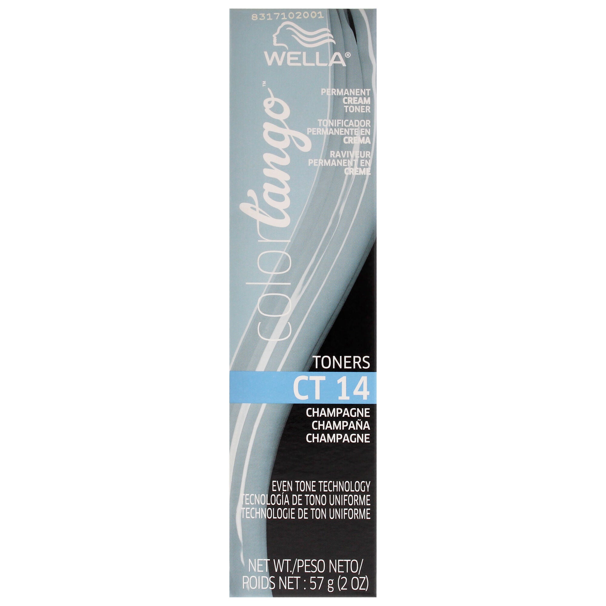 Color Tango Permanent Cream Toner - CT14 Champagne Cream by Wella for Women - 2 oz Toner, White, alternate image number 4