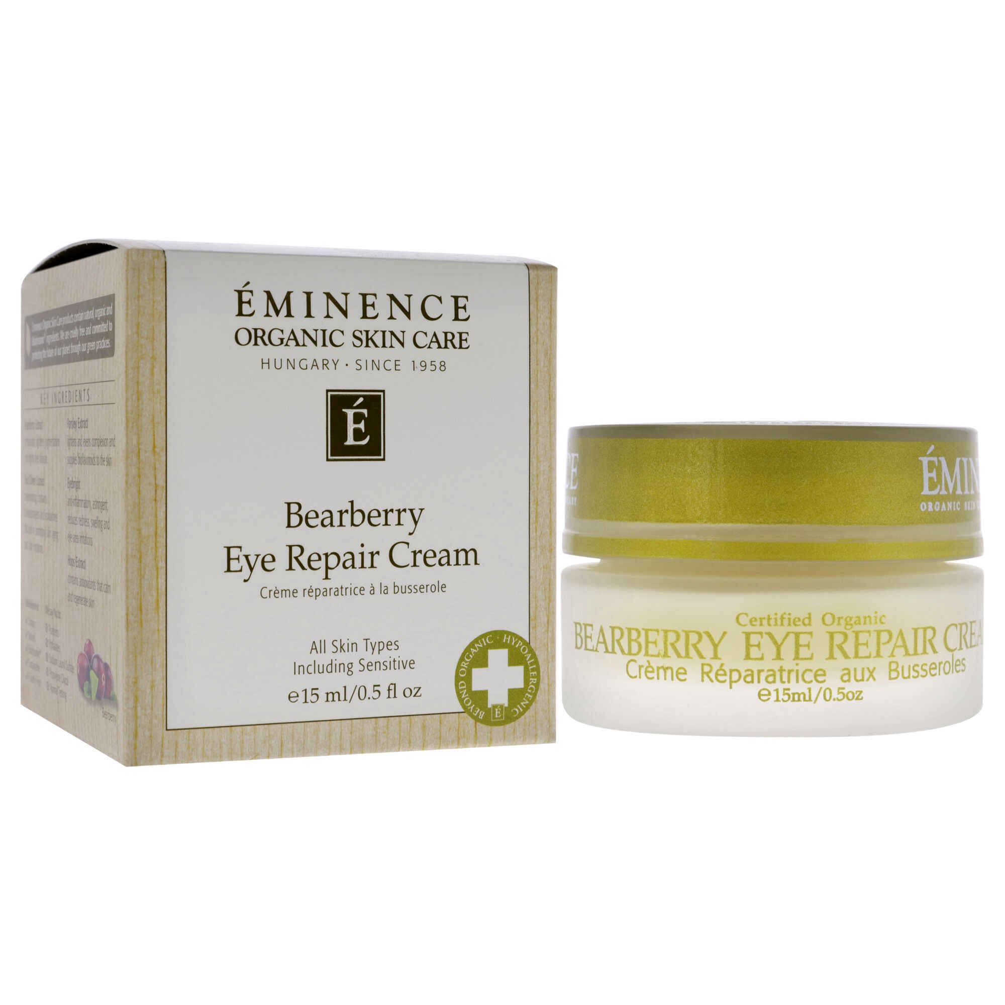 Bearberry Eye Repair Cream by Eminence for Unisex - 0.5 oz Cream, See Description, alternate image number 1