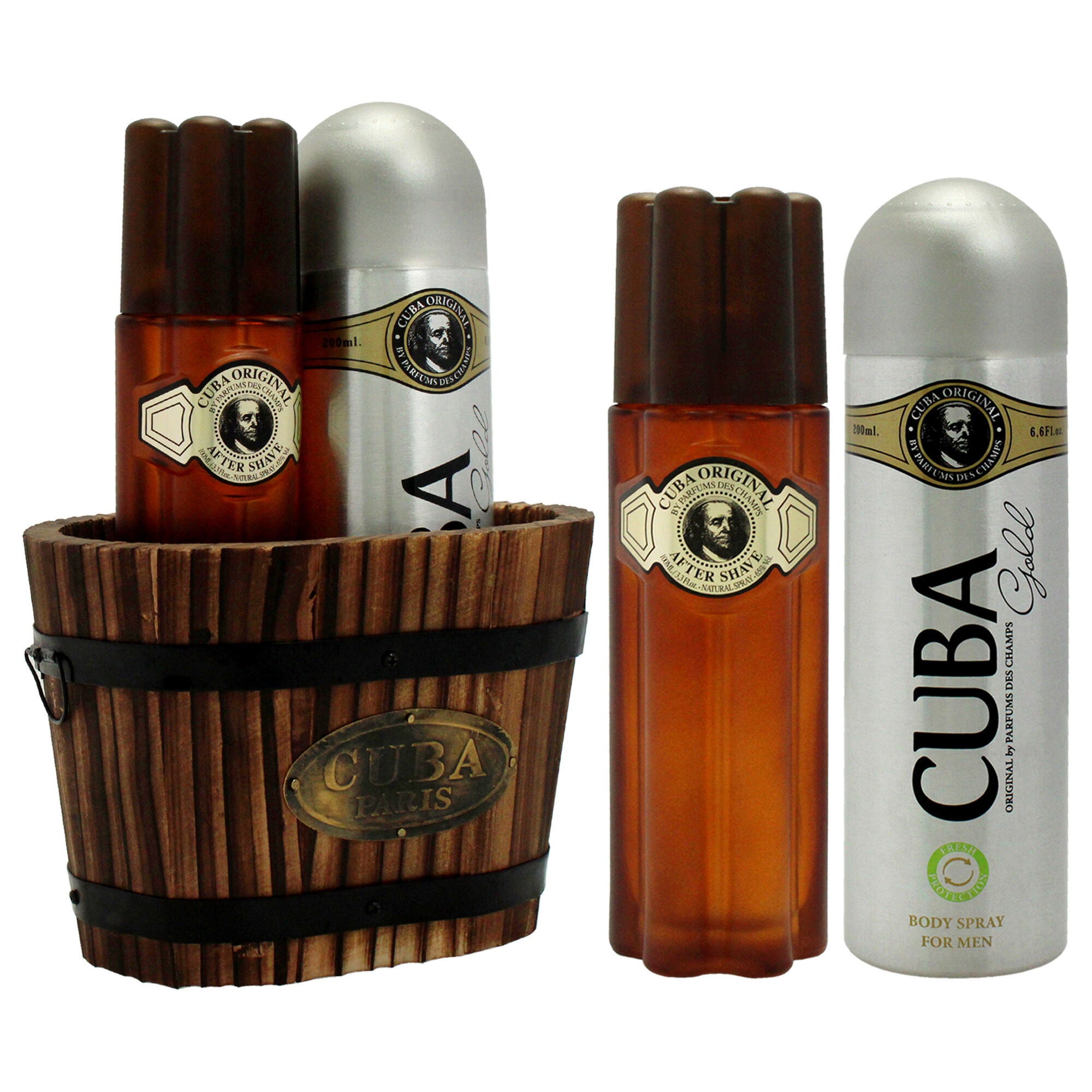 Cuba Gold by Cuba for Men - 2 Pc Gift Set 3.3oz After Shave, 6.7oz Body Spray, See Description, alternate image number 2