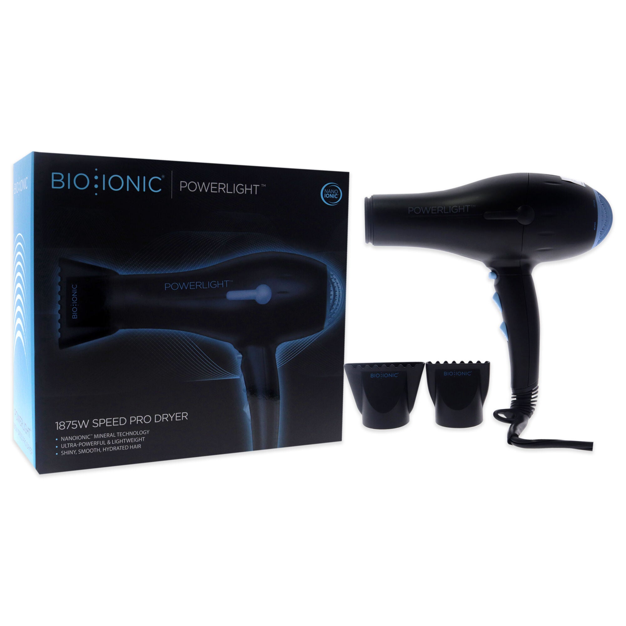 PowerLight 1875W Speed Pro-Dryer - Black by Bio Ionic for Women - 1 Pc Hair Dryer, , alternate image number 6