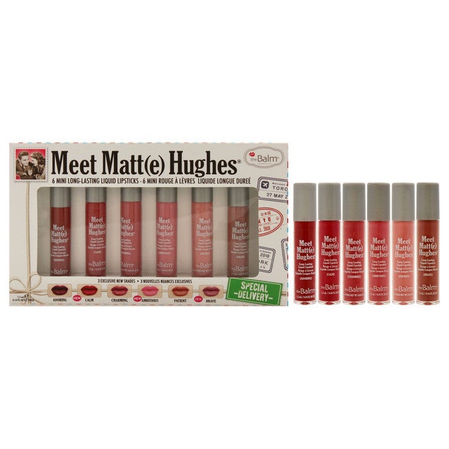 Meet Matte Hughes Mini Long-Lasting Liquid Lipsticks Set by the Balm for Women - 6 Pc 0.04oz, NA, hi-res image number null