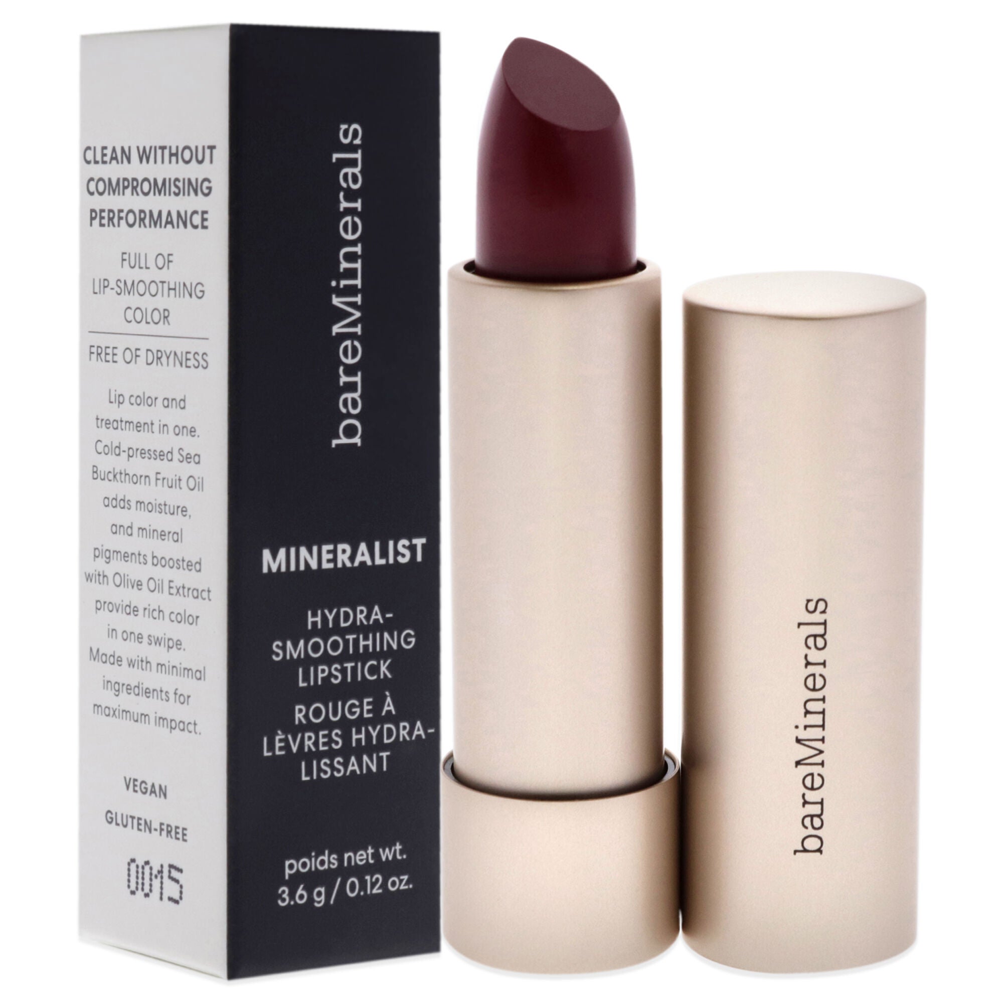 Mineralist Hydra-Smoothing Lipstick - Fortitude by bareMinerals for Women - 0.12 oz Lipstick, See Description, alternate image number 1