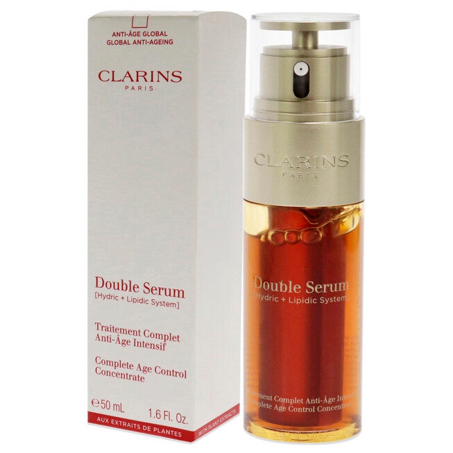 Double Serum Complete Age Control Concentrate by Clarins for Unisex - 1.6 oz Serum, , alternate image number null